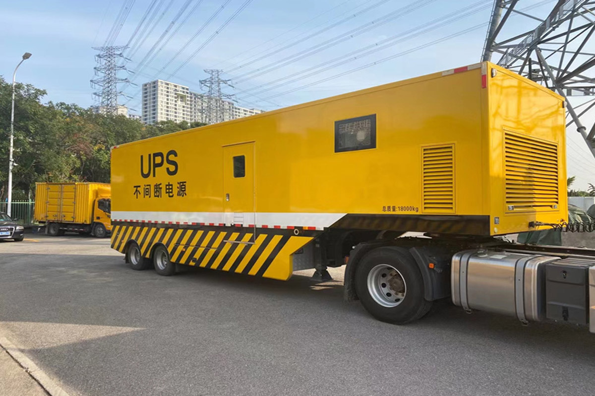 让胡路发电机租赁施工现场